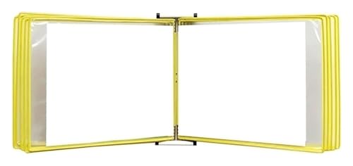 Wandmontiertes Poster-Flipbook-Display, Datei-A4-Display-Wandordner -, A4 [8,26 Zoll × 11,69 Zoll] 20 Taschen(Unique Colour) von MEMEM