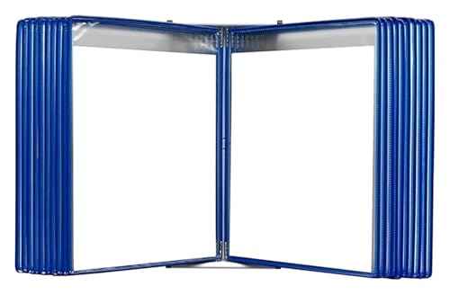 Wandmontiertes Poster-Flipbook-Display, Datei-A4-Display-Wandordner -, A4 [8,26 Zoll × 11,69 Zoll] 40 Taschen(Blu) von MEMEM