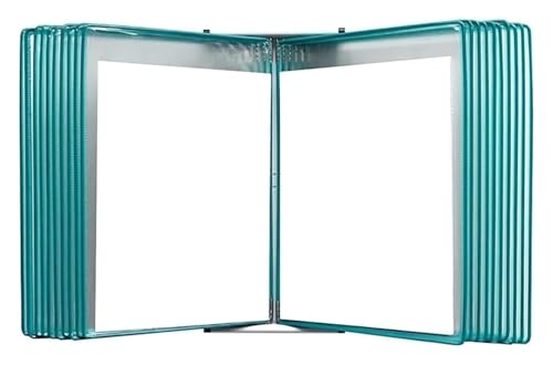 Wandmontiertes Poster-Flipbook-Display, Datei-A4-Display-Wandordner -, A4 [8,26 Zoll × 11,69 Zoll] 40 Taschen(Green) von MEMEM