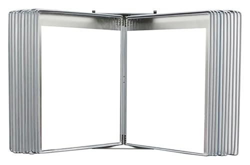 Wandmontiertes Poster-Flipbook-Display, Datei-A4-Display-Wandordner -, A4 [8,26 Zoll × 11,69 Zoll] 40 Taschen(Gris) von MEMEM
