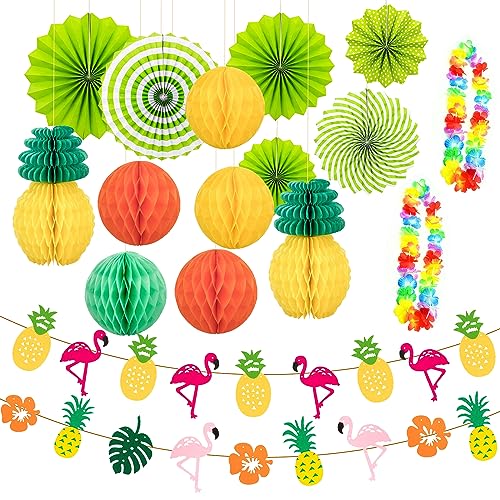1 Set Hawaii-Party-Dekorationsset, 2 Stück Hawaii-Lei, Hawaii-Blumen-Halskette, Flamingo-Dekoration, Party-Dekorationszubehör Für Sommerparty, Poolparty, Strandparty 1 Set Hawaii-Party-Dekorationsset, 2 Stück Hawaii-Lei, Hawaii-Blumen-Halskette, Flamingo-Dekoration, Party-Dekorationszubehör Für Sommerparty, Poolparty, Strandparty von MEMOFYND