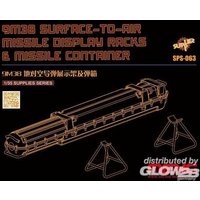 9M38 Surface-to-air Missile DisplayRacks & Missile Container (Resin) von MENG Models