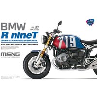 BMW R nineT Option 719 Mars Red/CosmicBlue (Pre-colored Edition) von MENG Models