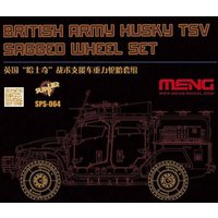 British Army Husky TSV Sagged Wheel Set (Resin) von MENG Models