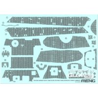 German Heavy Tank Sd.Kfz.182 King Tiger (Porsche Turret) Zimmerit Decal von MENG Models