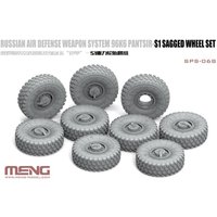 Russian Air Defense Weapon System 96K6 Pantsir-S1 Sagged Wheel Set von MENG Models