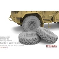 Russian K-4386 Typhoon-VDV Armored Vehicle Sagged Wheel Set (RESIN) von MENG Models