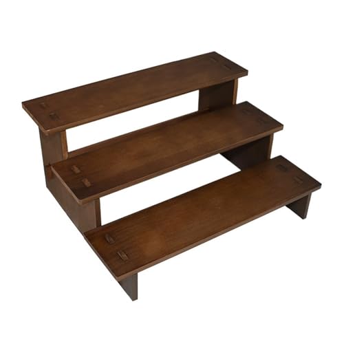 MENGLI-2024 Schmuckständer Dreistufige Vintage-Leiter aus massivem Holz, breitere Schnur-Organizer-Armband-Display-Racks Schmuckdisplay MENGLI-2024 Schmuckständer Dreistufige Vintage-Leiter aus massivem Holz, breitere Schnur-Organizer-Armband-Display-Racks Schmuckdisplay von MENGLI-2024