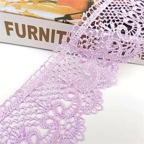 Dekoration von Aufklebern, DIY Nähverfahren, 10 Yards 6 cm Vintage-Besatz, Stickerei, Spitzenbesatz, Band, floral bestickte Applikation, Stoff for Kleidung, Accessoires, Hochzeit(Coffee) von MENTAM