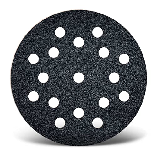 MENZER Black Klett-Schleifscheiben, 125 mm, 17-Loch, f. Exzenterschleifer, Siliciumcarbid (50 Stk.) K80 von MENZER