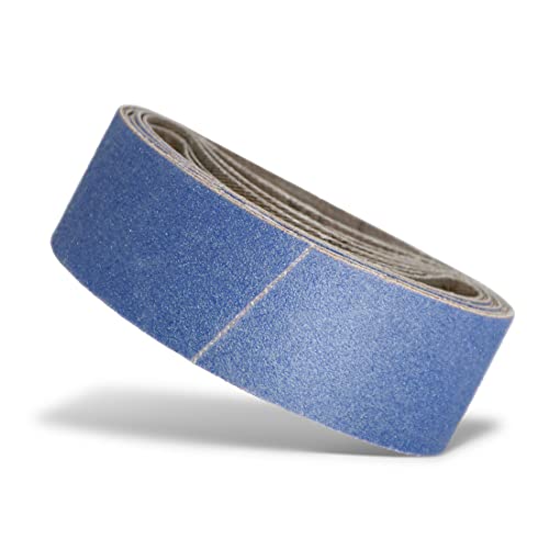MENZER Blue Schleifbänder, 303 x 40 mm, f. Handbandschleifer, Zirkonkorund (10 Stk.) K100 von MENZER