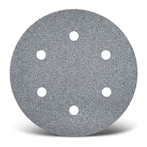 MENZER Platinum Klett-Schleifscheiben, 225 mm, 6-Loch, f. Trockenbauschleifer, Halbedelkorund (25 Stk.) K400 von MENZER