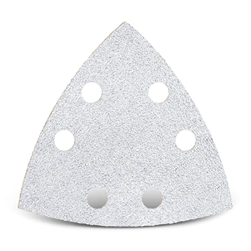 MENZER White Klett-Schleifblätter, 93 mm, 6-Loch, f. Deltaschleifer, Normalkorund (50 Stk.) K40 von MENZER