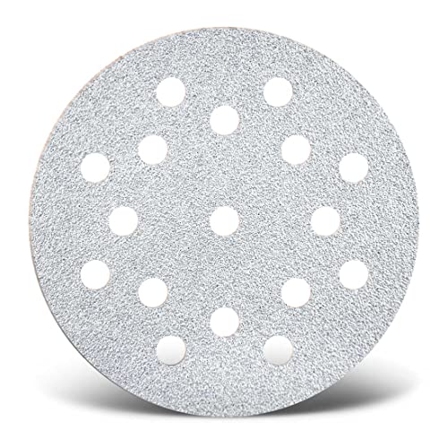 MENZER White Klett-Schleifscheiben, 125 mm, 17-Loch, f. Exzenterschleifer, Normalkorund (50 Stk.) K40 von MENZER