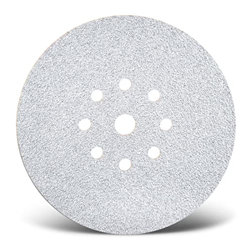 MENZER White Klett-Schleifscheiben, 225 mm, 9-Loch, f. Trockenbauschleifer, Normalkorund (25 Stk.) K60 von MENZER
