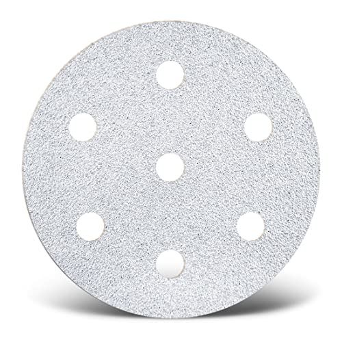 MENZER White Klett-Schleifscheiben, 90 mm, 7-Loch, f. Exzenterschleifer, Normalkorund (50 Stk.) K120 von MENZER