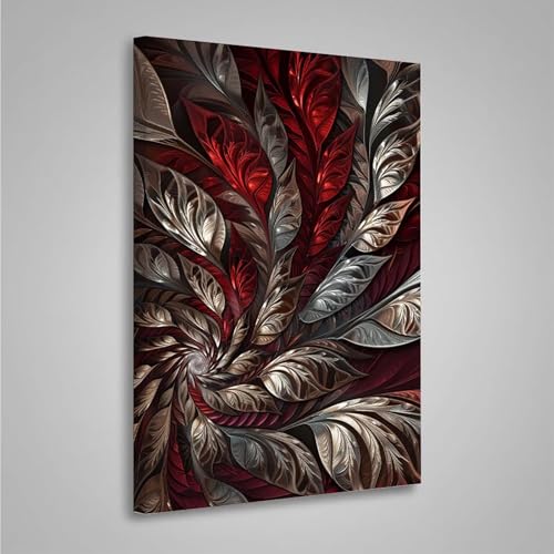 5D Diamant Painting Bilder Abstrakt Diamond Painting Erwachsene Blätter DIY Runden Mosaikherstellung Basteln Erwachsene Anfänger Set für Heim Schlafzimmer Wand Deko, Geschenke (70x95cm) PjY4538 T-Y von MEOSUEWI