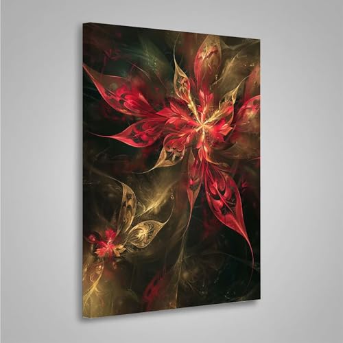 5D Diamant Painting Bilder Abstrakt Diamond Painting Erwachsene Blume DIY Runden Mosaikherstellung Basteln Erwachsene Anfänger Set für Heim Schlafzimmer Wand Deko, Geschenke 60x80cm PjY3652 R-M von MEOSUEWI