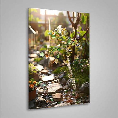 5D Diamant Painting Bilder Blätter Diamond Painting Erwachsene Baum DIY Runden Mosaikherstellung Basteln Erwachsene Anfänger Set für Heim Schlafzimmer Wand Deko, Geschenke (60x80cm) PjY8246 1-M von MEOSUEWI