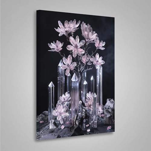 5D Diamant Painting Bilder Blume Diamond Painting Erwachsene Baum DIY Runden Mosaikherstellung Basteln Erwachsene Anfänger Set für Heim Schlafzimmer Wand Deko, Geschenke (70x95cm) PjY1244 F-6 von MEOSUEWI