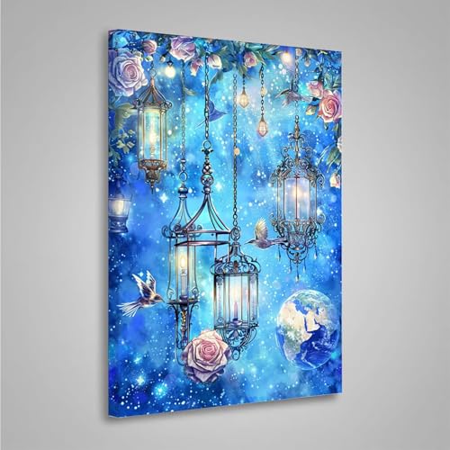 5D Diamant Painting Bilder Blume Diamond Painting Erwachsene Blumen DIY Runden Mosaikherstellung Basteln Erwachsene Anfänger Set für Heim Schlafzimmer Wand Deko, Geschenke (20x30cm) PjY7352 0-0 von MEOSUEWI