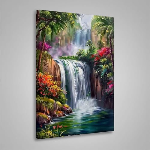 5D Diamant Painting Bilder Blume Diamond Painting Erwachsene Fallen DIY Runden Mosaikherstellung Basteln Erwachsene Anfänger Set für Heim Schlafzimmer Wand Deko, Geschenke (80x110cm) PjY98 R-7 von MEOSUEWI