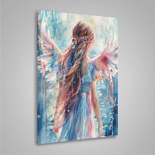 5D Diamant Painting Bilder Frau Diamond Painting Erwachsene Flügel DIY Runden Mosaikherstellung Basteln Erwachsene Anfänger Set für Heim Schlafzimmer Wand Deko, Geschenke (30x40cm) PjY4608 5-P von MEOSUEWI