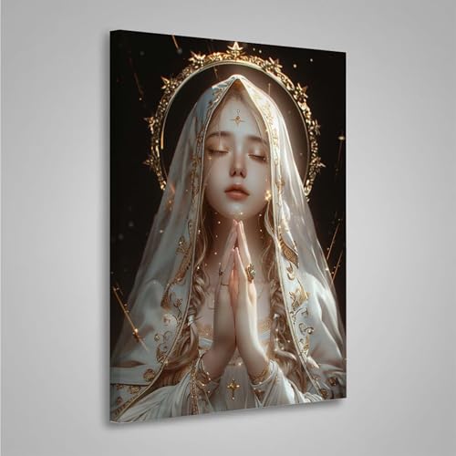 5D Diamant Painting Bilder Frau Diamond Painting Erwachsene Gelb DIY Runden Mosaikherstellung Basteln Erwachsene Anfänger Set für Heim Schlafzimmer Wand Deko Wohnzimmer, Geschenke (20x30cm) PjY496 4-P von MEOSUEWI