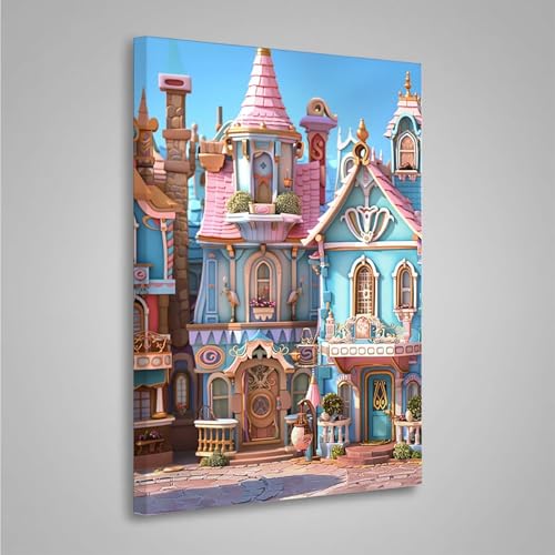 5D Diamant Painting Bilder Haus Diamond Painting Erwachsene Architektur DIY Runden Mosaikherstellung Basteln Erwachsene Anfänger Set für Heim Schlafzimmer Wand Deko, Geschenke 20x30cm PjY7370 F-P 5D Diamant Painting Bilder Haus Diamond Painting Erwachsene Architektur DIY Runden Mosaikherstellung Basteln Erwachsene Anfänger Set für Heim Schlafzimmer Wand Deko, Geschenke 20x30cm PjY7370 F-P von MEOSUEWI