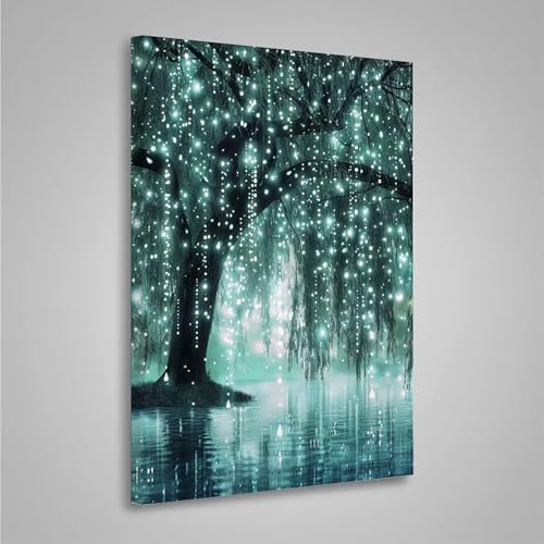 5D Diamant Painting Bilder Kristall Diamond Painting Erwachsene Baum DIY Runden Mosaikherstellung Basteln Erwachsene Anfänger Set für Heim Schlafzimmer Wand Deko, Geschenke (60x80cm) PjY3000 5-5 von MEOSUEWI