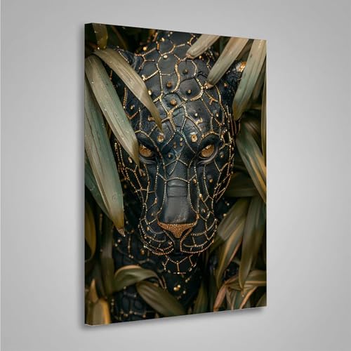 5D Diamant Painting Bilder Leopard Diamond Painting Erwachsene Tier DIY Runden Mosaikherstellung Basteln Erwachsene Anfänger Set für Heim Schlafzimmer Wand Deko, Geschenke 70x95cm PjY7460 1-6 von MEOSUEWI