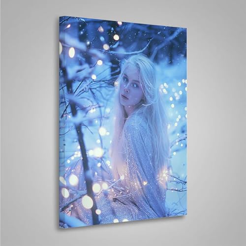 5D Diamant Painting Bilder Schnee Diamond Painting Erwachsene Frau DIY Runden Mosaikherstellung Basteln Erwachsene Anfänger Set für Heim Schlafzimmer Wand Deko, Geschenke (80x110cm) PjY4624 0-1 von MEOSUEWI