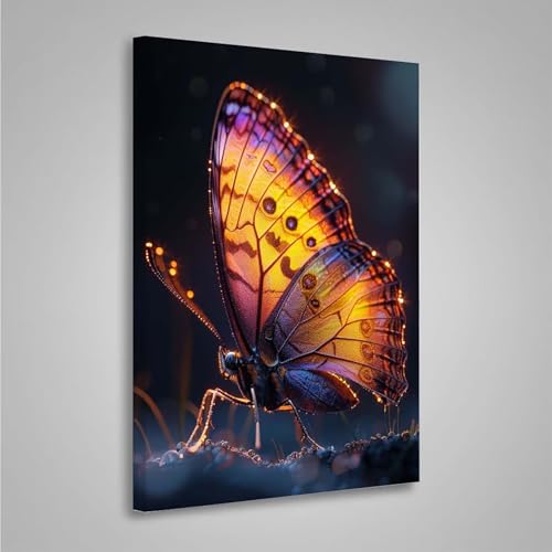 5D Diamant Painting Bilder Tier Diamond Painting Erwachsene Schmetterling DIY Runden Mosaikherstellung Basteln Erwachsene Anfänger Set für Heim Schlafzimmer Wand Deko, Geschenke (50x70cm) PjY3206 B-S von MEOSUEWI