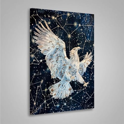 5D Diamant Painting Bilder Tier Diamond Painting Erwachsene Vogel DIY Runden Mosaikherstellung Basteln Erwachsene Anfänger Set für Heim Schlafzimmer Wand Deko, Geschenke (30x40cm) PjY3010 L-Y von MEOSUEWI