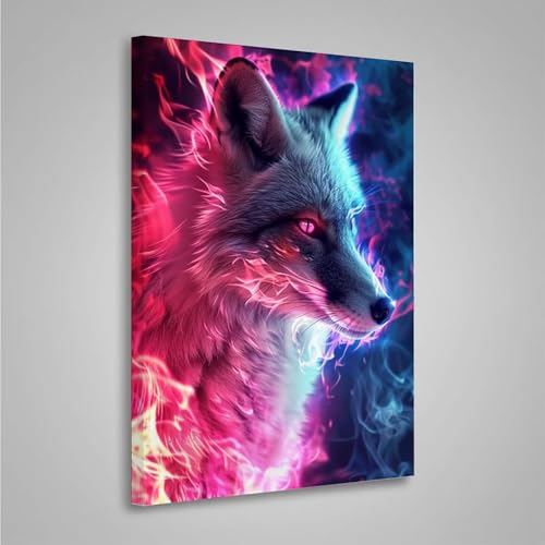 5D Diamant Painting Bilder Tier Diamond Painting Erwachsene Wolf DIY Runden Mosaikherstellung Basteln Erwachsene Anfänger Set für Heim Schlafzimmer Wand Deko Wohnzimmer, Geschenke (20x30cm) PjY264 6-Z von MEOSUEWI