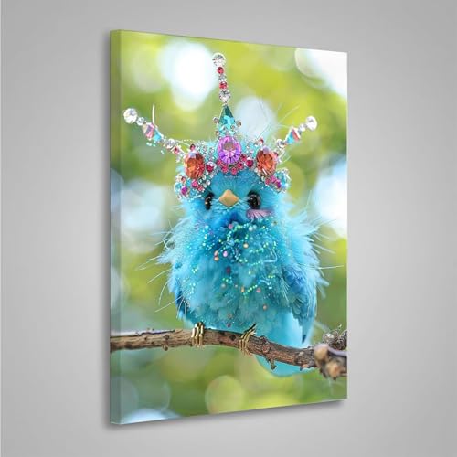 5D Diamant Painting Bilder Vogel Diamond Painting Erwachsene Tier DIY Runden Mosaikherstellung Basteln Erwachsene Anfänger Set für Heim Schlafzimmer Wand Deko, Geschenke (20x30cm) PjY7328 X-L von MEOSUEWI