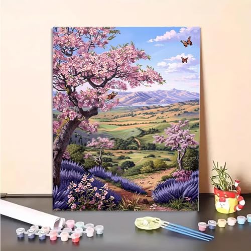 Baum Malen Nach Zahlen Blume Malen Nach Zahlen Erwachsene Set Mit Pinseln und Pigment Bastelset Erwachsene DIY Handgemalt Ölgemälde für Deko Schlafzimmer, Geschenke für Frauen 60x80CM PJY5 3-E Baum Malen Nach Zahlen Blume Malen Nach Zahlen Erwachsene Set Mit Pinseln und Pigment Bastelset Erwachsene DIY Handgemalt Ölgemälde für Deko Schlafzimmer, Geschenke für Frauen 60x80CM PJY5 3-E von MEOSUEWI