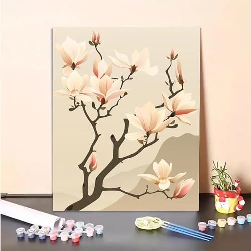 Blume Malen Nach Zahlen Baum Malen Nach Zahlen Erwachsene Set Mit Pinseln und Pigment Bastelset Erwachsene DIY Handgemalt Ölgemälde für Deko Schlafzimmer, Geschenke für Frauen 80x100CM PJY7 9-Y Blume Malen Nach Zahlen Baum Malen Nach Zahlen Erwachsene Set Mit Pinseln und Pigment Bastelset Erwachsene DIY Handgemalt Ölgemälde für Deko Schlafzimmer, Geschenke für Frauen 80x100CM PJY7 9-Y von MEOSUEWI