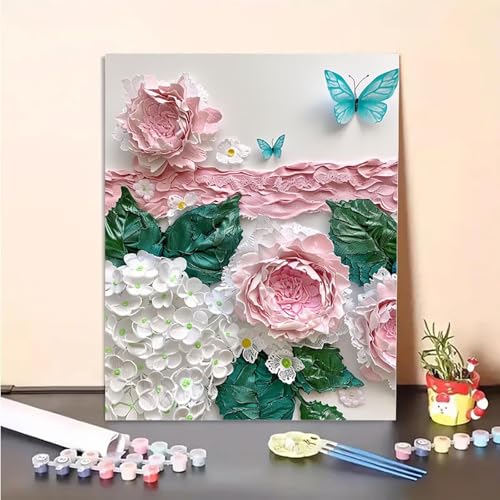Blume Malen Nach Zahlen Schmetterling Malen Nach Zahlen Erwachsene Set Mit Pinseln und Pigment Bastelset Erwachsene DIY Handgemalt Ölgemälde für Deko Schlafzimmer, Geschenke 70 x 95 cm PJY6 6-3 Blume Malen Nach Zahlen Schmetterling Malen Nach Zahlen Erwachsene Set Mit Pinseln und Pigment Bastelset Erwachsene DIY Handgemalt Ölgemälde für Deko Schlafzimmer, Geschenke 70 x 95 cm PJY6 6-3 von MEOSUEWI