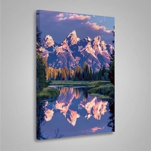 Diamond Painting Erwachsene Baum 5D Diamond Painting Full Drill Berg Diamant Malerei Bilder DIY Diamont Art Stickerei Set Geeignet Als Geschenk, Zur Entspannung und Wanddeko (30x40cm) PjY3559 2-C von MEOSUEWI