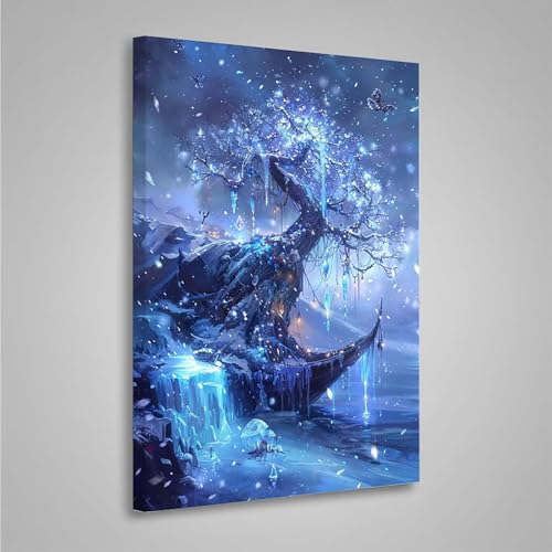 Diamond Painting Erwachsene Baum 5D Diamond Painting Full Drill Landschaft Diamant Malerei Bilder DIY Diamont Art Stickerei Set Geeignet Geschenk, Zur Entspannung und Wanddeko (70x95cm) PjY3123 1-A von MEOSUEWI
