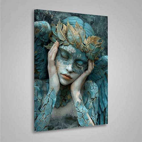 Diamond Painting Erwachsene Blätter 5D Diamond Painting Full Drill Frau Diamant Malerei Bilder DIY Diamont Art Stickerei Set Geeignet Als Geschenk, Zur Entspannung und Wanddeko (30x40cm) PjY3107 T-9 von MEOSUEWI