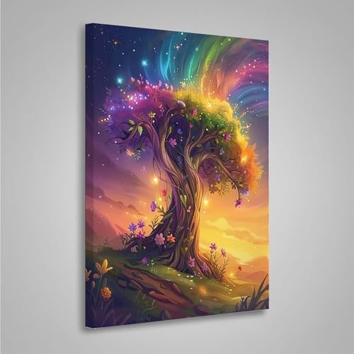 Diamond Painting Erwachsene Blume 5D Diamond Painting Full Drill Baum Diamant Malerei Bilder DIY Diamont Art Stickerei Set Geeignet Als Geschenk, Zur Entspannung und Wanddeko (20x30cm) PjY3253 9-0 von MEOSUEWI