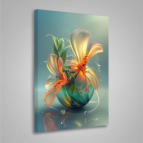 Diamond Painting Erwachsene Blume 5D Diamond Painting Full Drill Blumen Diamant Malerei Bilder DIY Diamont Art Stickerei Set Geeignet Als Geschenk, Zur Entspannung und Wanddeko 60x80cm PjY3299 Q-G von MEOSUEWI