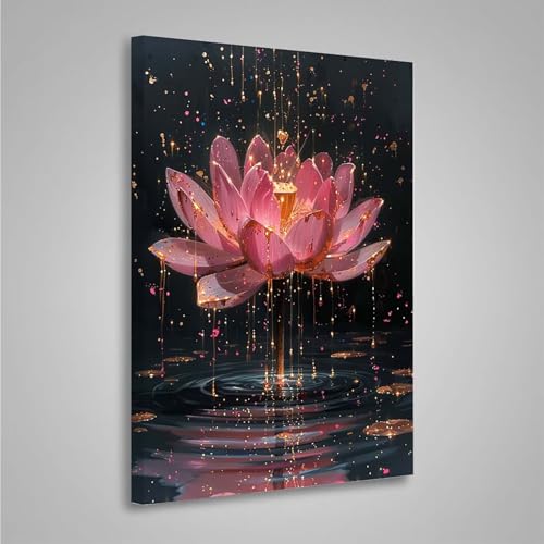 Diamond Painting Erwachsene Blume 5D Diamond Painting Full Drill Blumen Diamant Malerei Bilder DIY Diamont Art Stickerei Set Geeignet Als Geschenk, Zur Entspannung und Wanddeko 60x80cm PjY3665 Q-U von MEOSUEWI