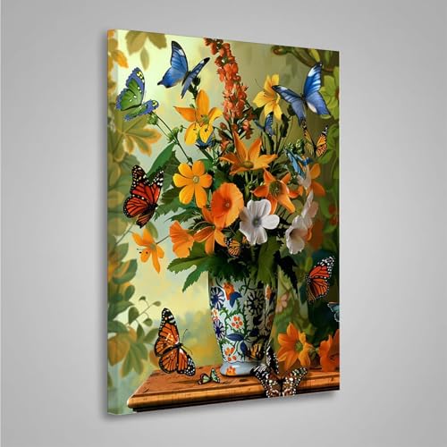 Diamond Painting Erwachsene Blume 5D Diamond Painting Full Drill Schmetterling Diamant Malerei Bilder DIY Diamont Art Stickerei Set Geeignet Geschenk, Zur Entspannung und Wanddeko 20x30cm PjY8249 C-J Diamond Painting Erwachsene Blume 5D Diamond Painting Full Drill Schmetterling Diamant Malerei Bilder DIY Diamont Art Stickerei Set Geeignet Geschenk, Zur Entspannung und Wanddeko 20x30cm PjY8249 C-J von MEOSUEWI