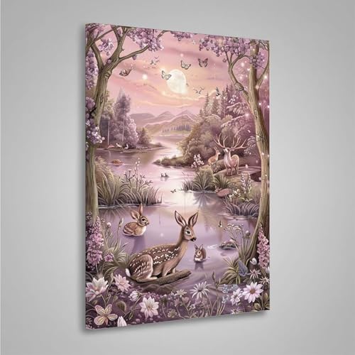 Diamond Painting Erwachsene Blume 5D Diamond Painting Full Drill Tier Diamant Malerei Bilder DIY Diamont Art Stickerei Set Geeignet Als Geschenk, Zur Entspannung und Wanddeko 50x70cm PjY4383 2-9 von MEOSUEWI