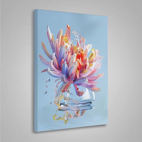 Diamond Painting Erwachsene Blumen 5D Diamond Painting Full Drill Blume Diamant Malerei Bilder DIY Diamont Art Stickerei Set Geeignet Als Geschenk, Zur Entspannung und Wanddeko (80x110cm) PjY3307 1-C von MEOSUEWI