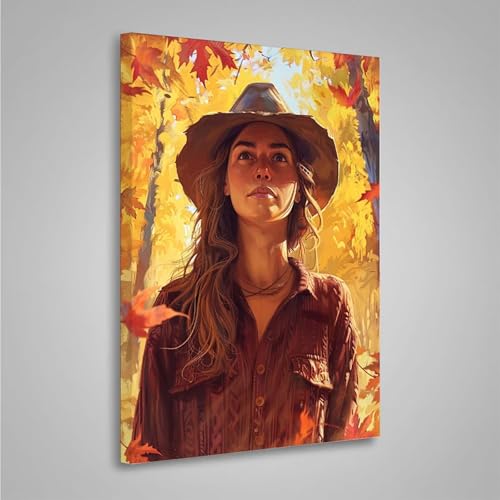 Diamond Painting Erwachsene Frau 5D Diamond Painting Full Drill Blätter Diamant Malerei Bilder DIY Diamont Art Stickerei Set Geeignet Als Geschenk, Zur Entspannung und Wanddeko 60x80cm PjY3591 J-F von MEOSUEWI