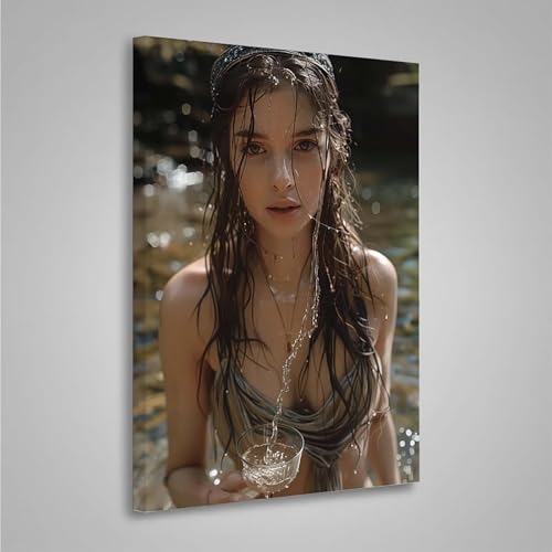 Diamond Painting Erwachsene Frau 5D Diamond Painting Full Drill Fluss Diamant Malerei Bilder DIY Diamont Art Stickerei Set Geeignet Als Geschenk, Zur Entspannung und Wanddeko (50x70cm) PjY3377 D-I von MEOSUEWI